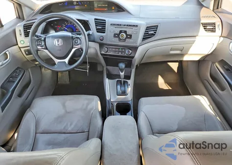 2012 Honda Civic Lx z USA, uszkodzony, nr VIN 2HGFB2F58CH601208